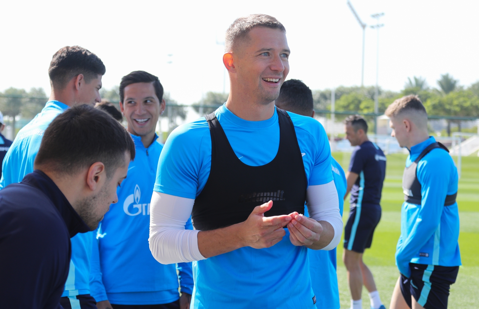 «Газпром»-тренировочные сборы в Катаре: 14 января, утренняя тренировка