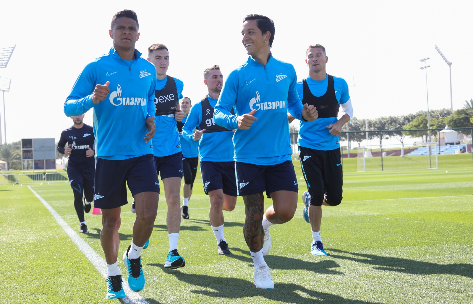 «Газпром»-тренировочные сборы в Катаре: 14 января, утренняя тренировка