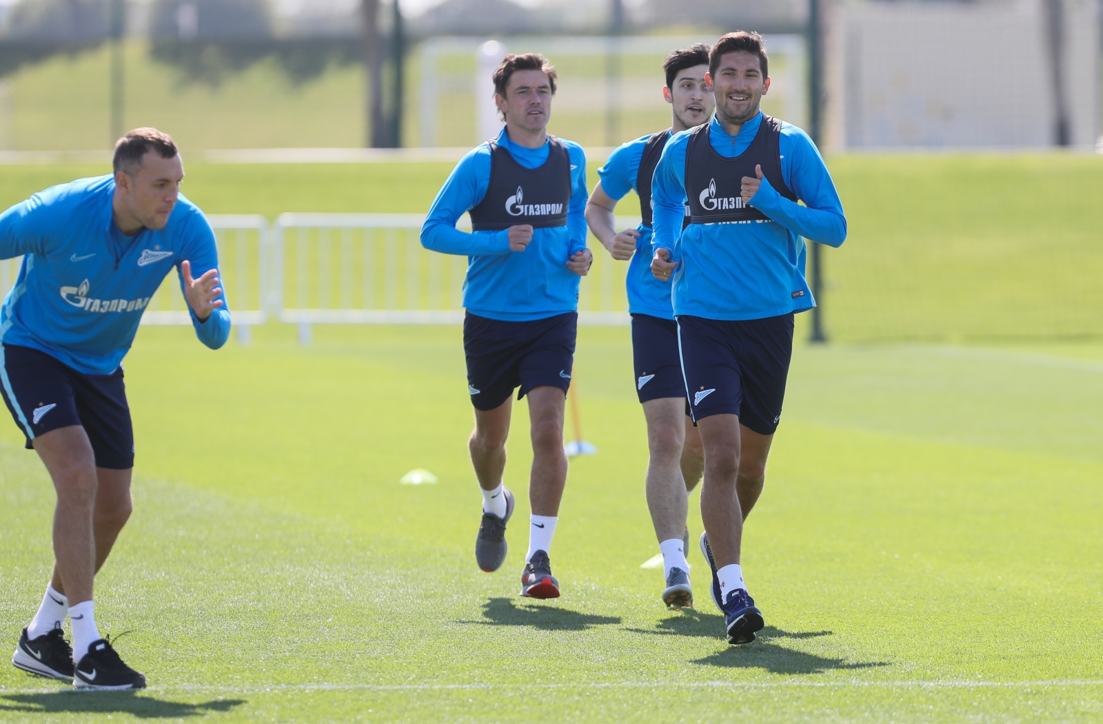 «Газпром»-тренировочные сборы в Катаре: 14 января, утренняя тренировка