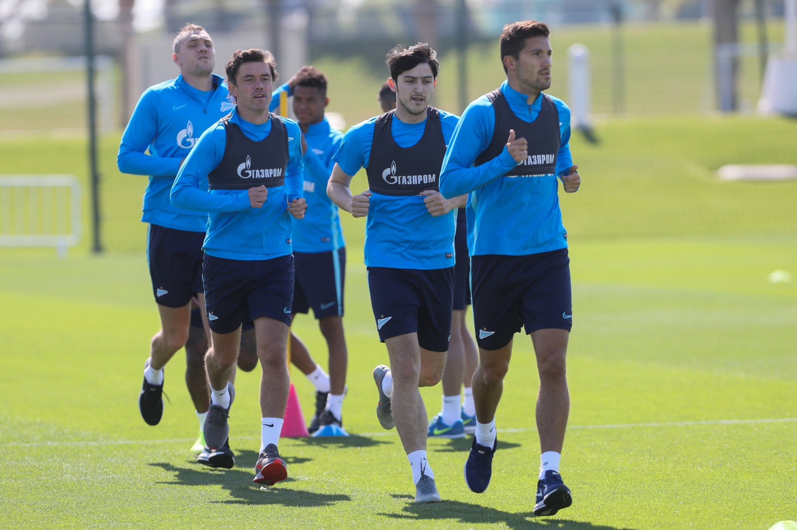 «Газпром»-тренировочные сборы в Катаре: 14 января, утренняя тренировка