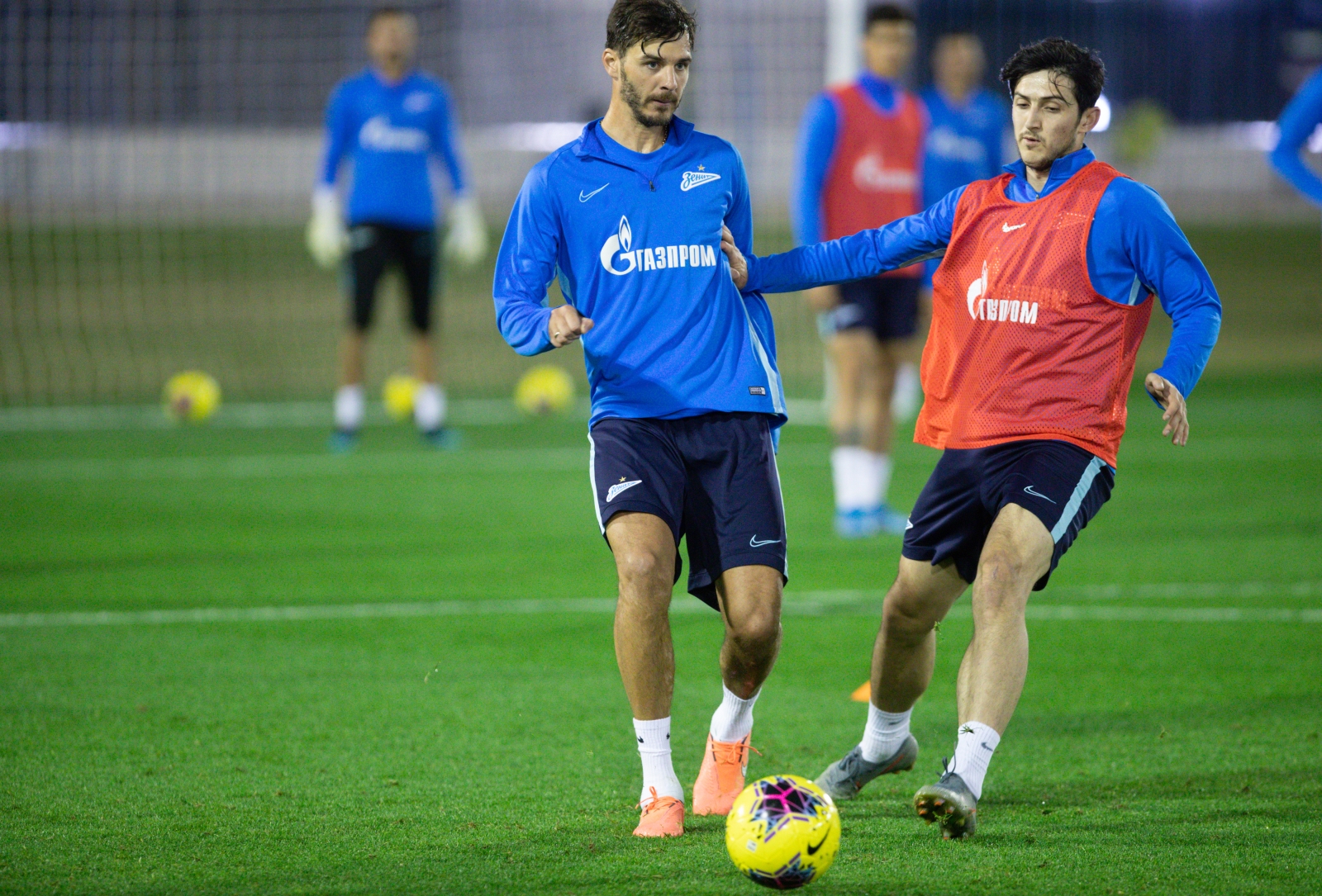 «Газпром»-тренировочные сборы в Катаре: 19 января, вечерняя тренировка