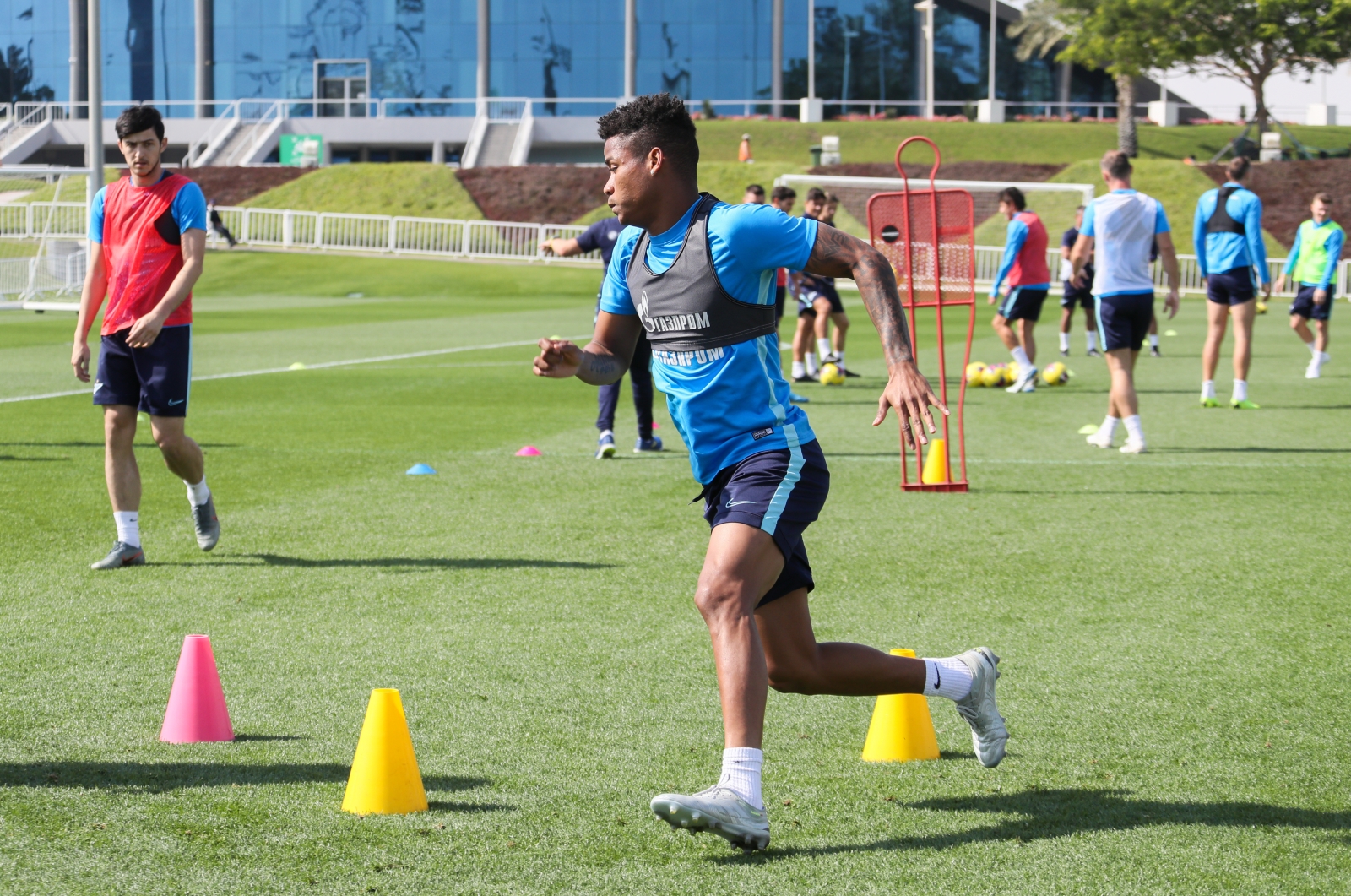 «Газпром»-тренировочные сборы в Катаре: 20 января, утренняя тренировка