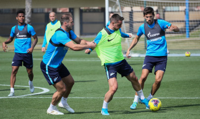 «Газпром»-тренировочные сборы в Катаре: 20 января, утренняя тренировка