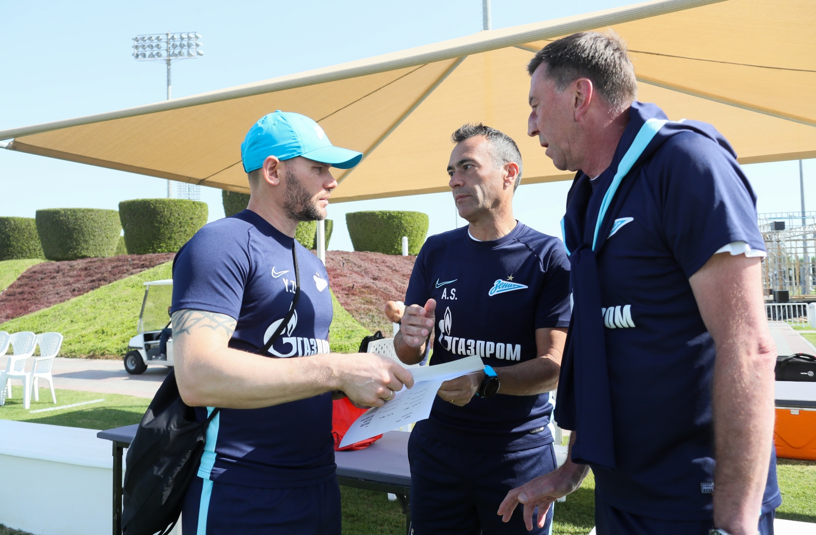 «Газпром»-тренировочные сборы в Катаре: 22 января, утренняя тренировка