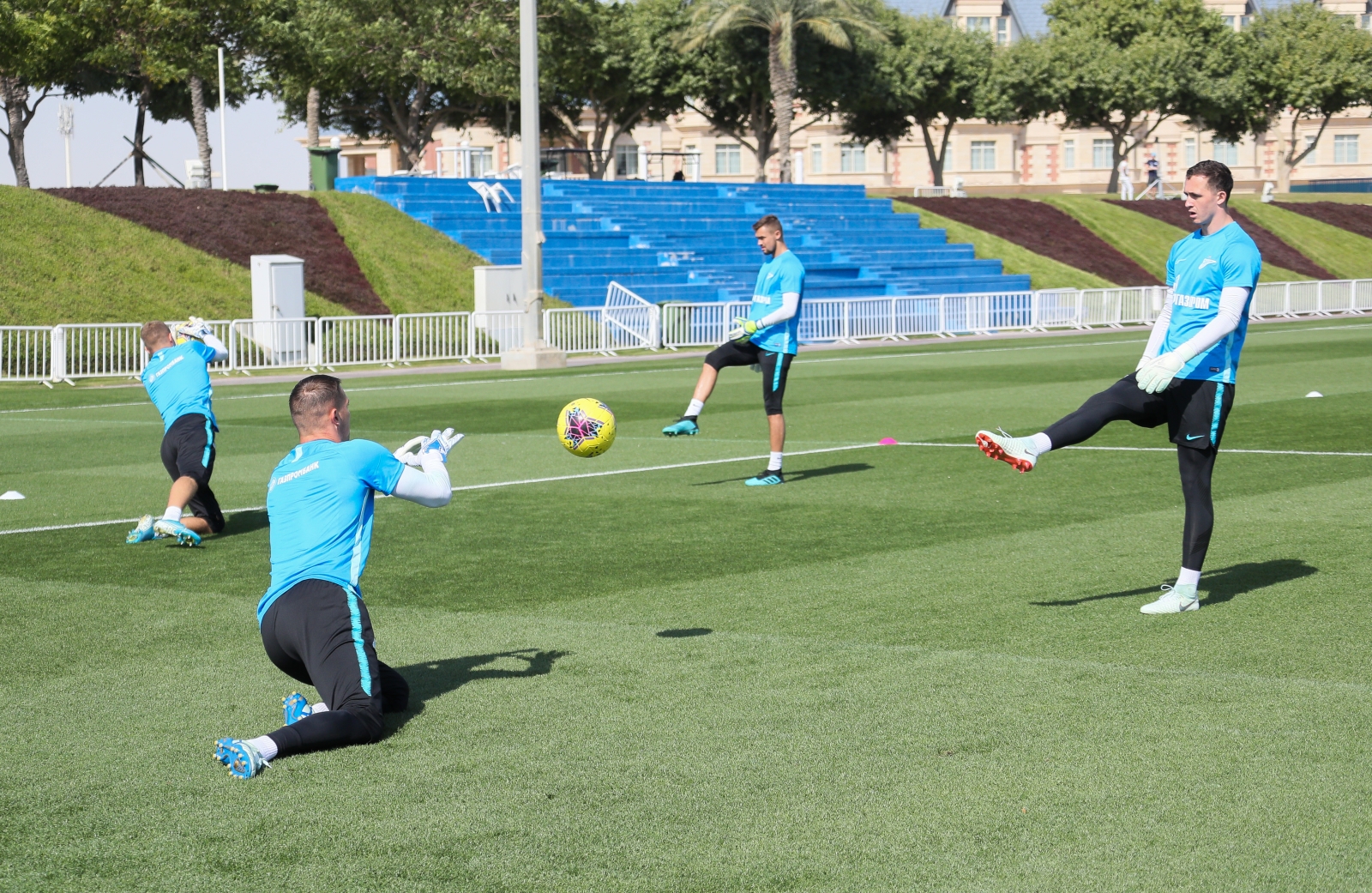 «Газпром»-тренировочные сборы в Катаре: 22 января, утренняя тренировка