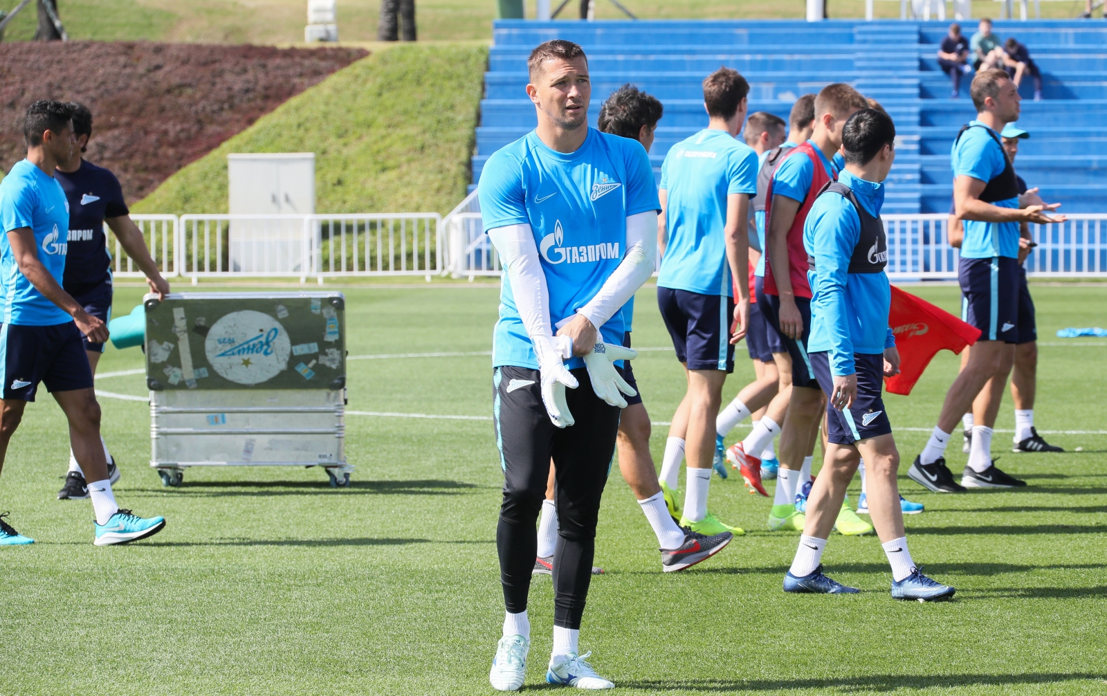 «Газпром»-тренировочные сборы в Катаре: 22 января, утренняя тренировка