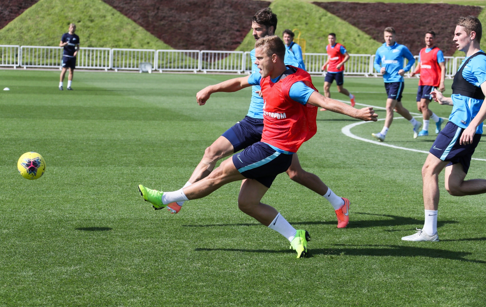 «Газпром»-тренировочные сборы в Катаре: 22 января, утренняя тренировка