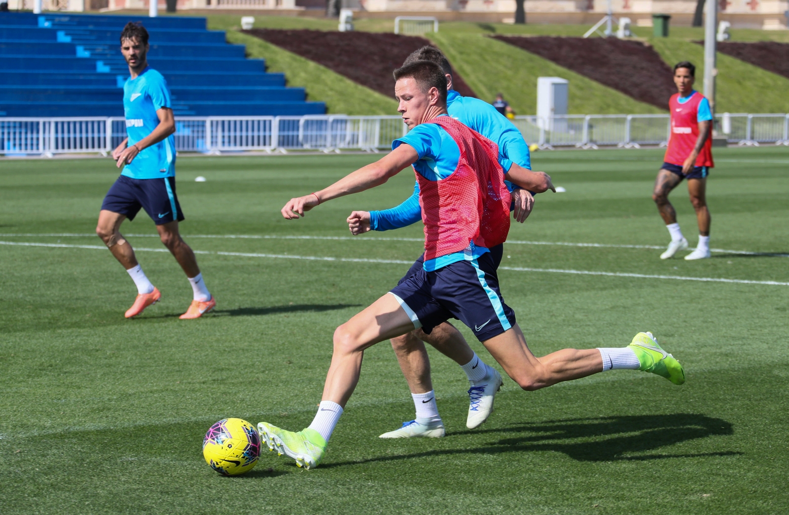 «Газпром»-тренировочные сборы в Катаре: 22 января, утренняя тренировка