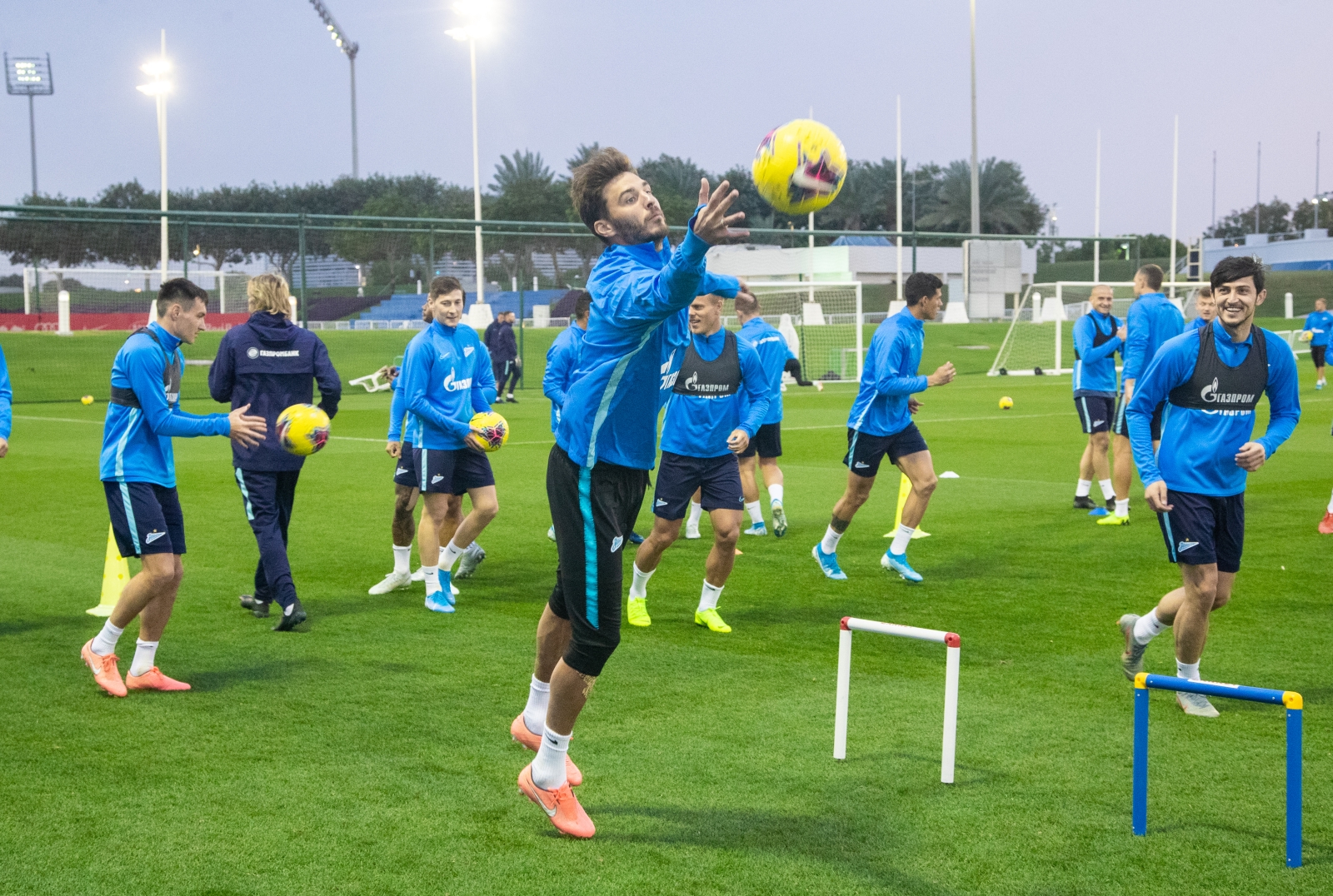 «Газпром»-тренировочные сборы в Катаре: 23 января, вечерняя тренировка