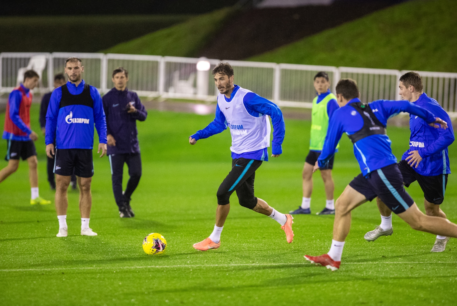 «Газпром»-тренировочные сборы в Катаре: 23 января, вечерняя тренировка