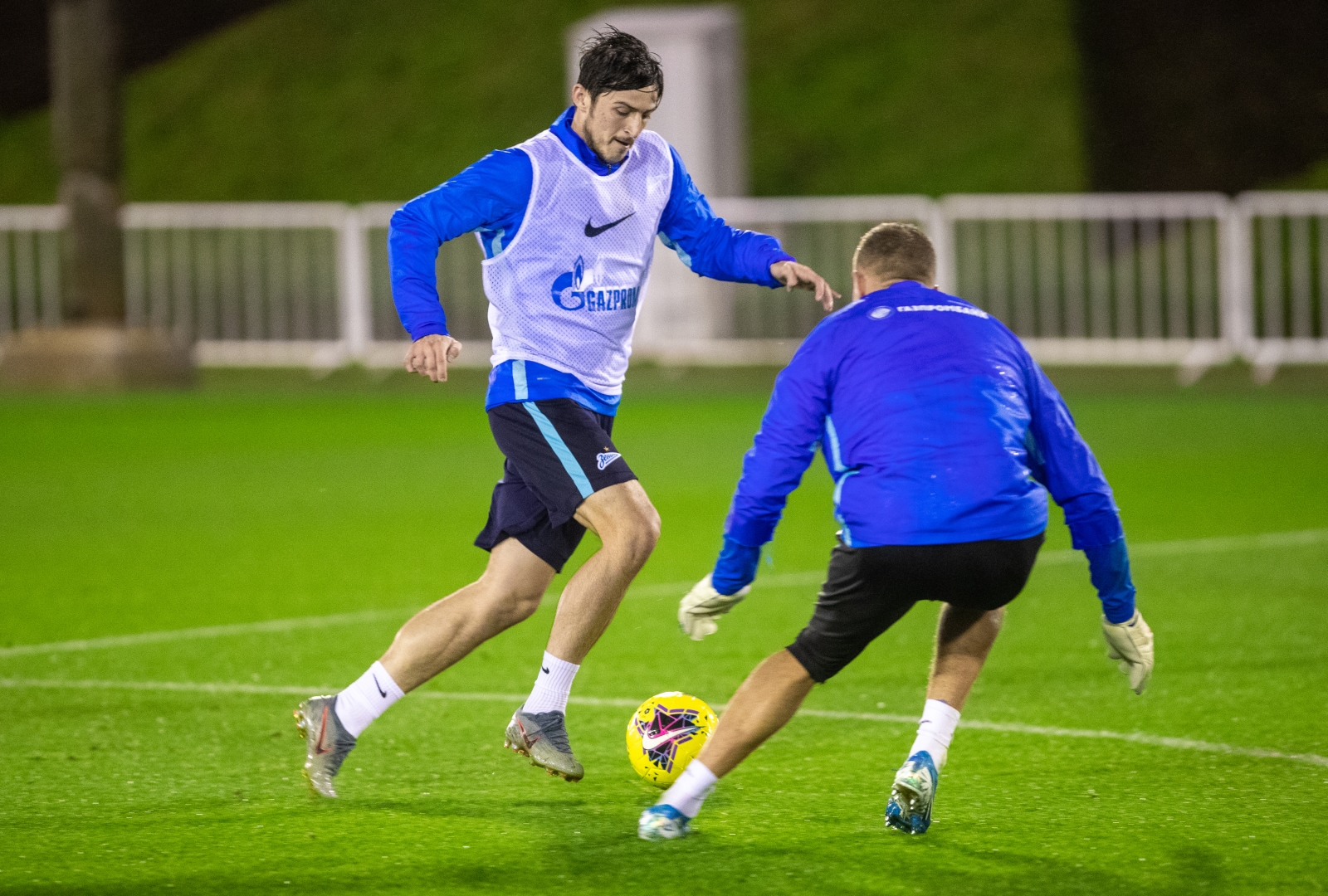 «Газпром»-тренировочные сборы в Катаре: 23 января, вечерняя тренировка