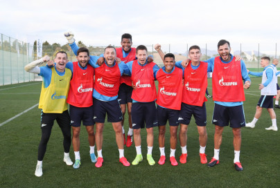 «Газпром»-тренировочные сборы в Испании: 30 января, вечерняя тренировка