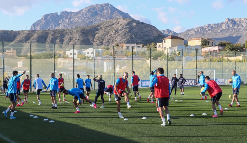 «Газпром»-тренировочные сборы в Испании: 31 января, вечерняя тренировка