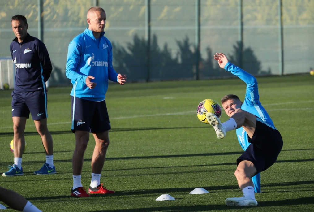 «Газпром»-тренировочные сборы в Испании: 31 января, вечерняя тренировка