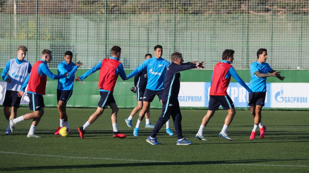 «Газпром»-тренировочные сборы в Испании: 31 января, вечерняя тренировка