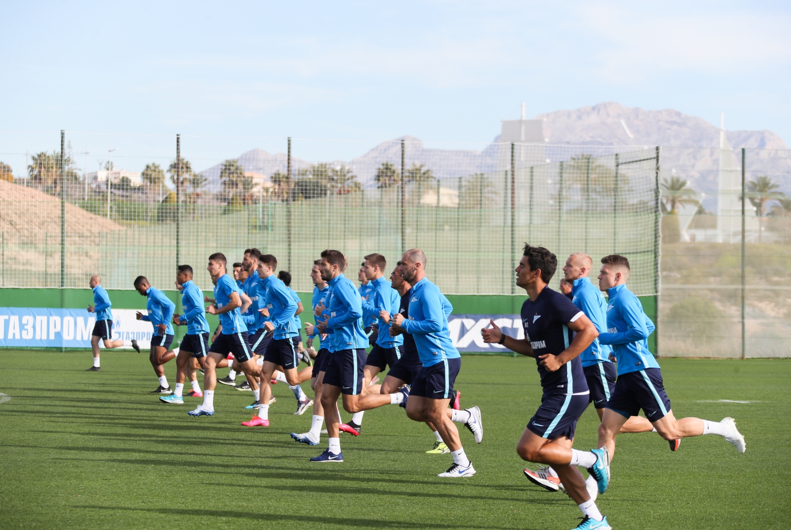 «Газпром»-тренировочные сборы в Испании: 2 февраля, утренняя тренировка