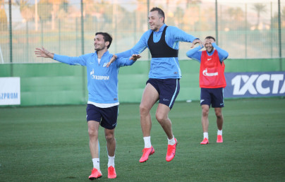 «Газпром»-тренировочные сборы в Испании: 3 февраля, вечерняя тренировка
