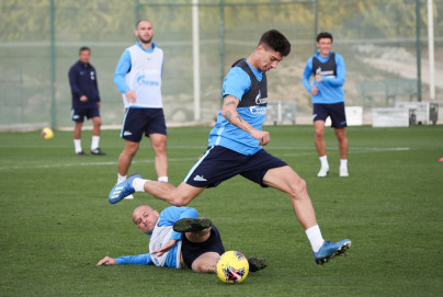 «Газпром»-тренировочные сборы в Испании: 5 февраля, утренняя тренировка