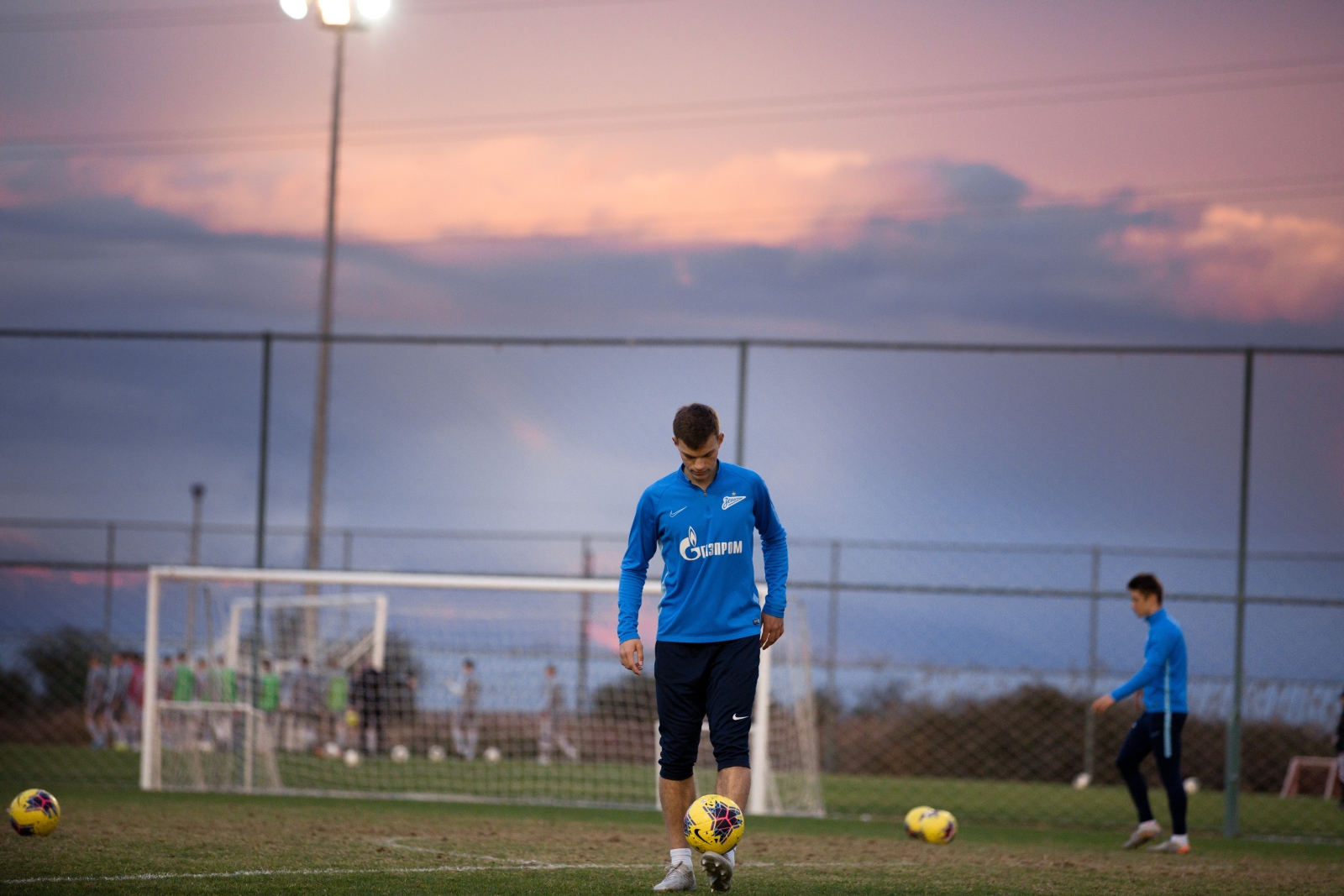 Вечерняя тренировка «Зенита»-м на сборе в Турции