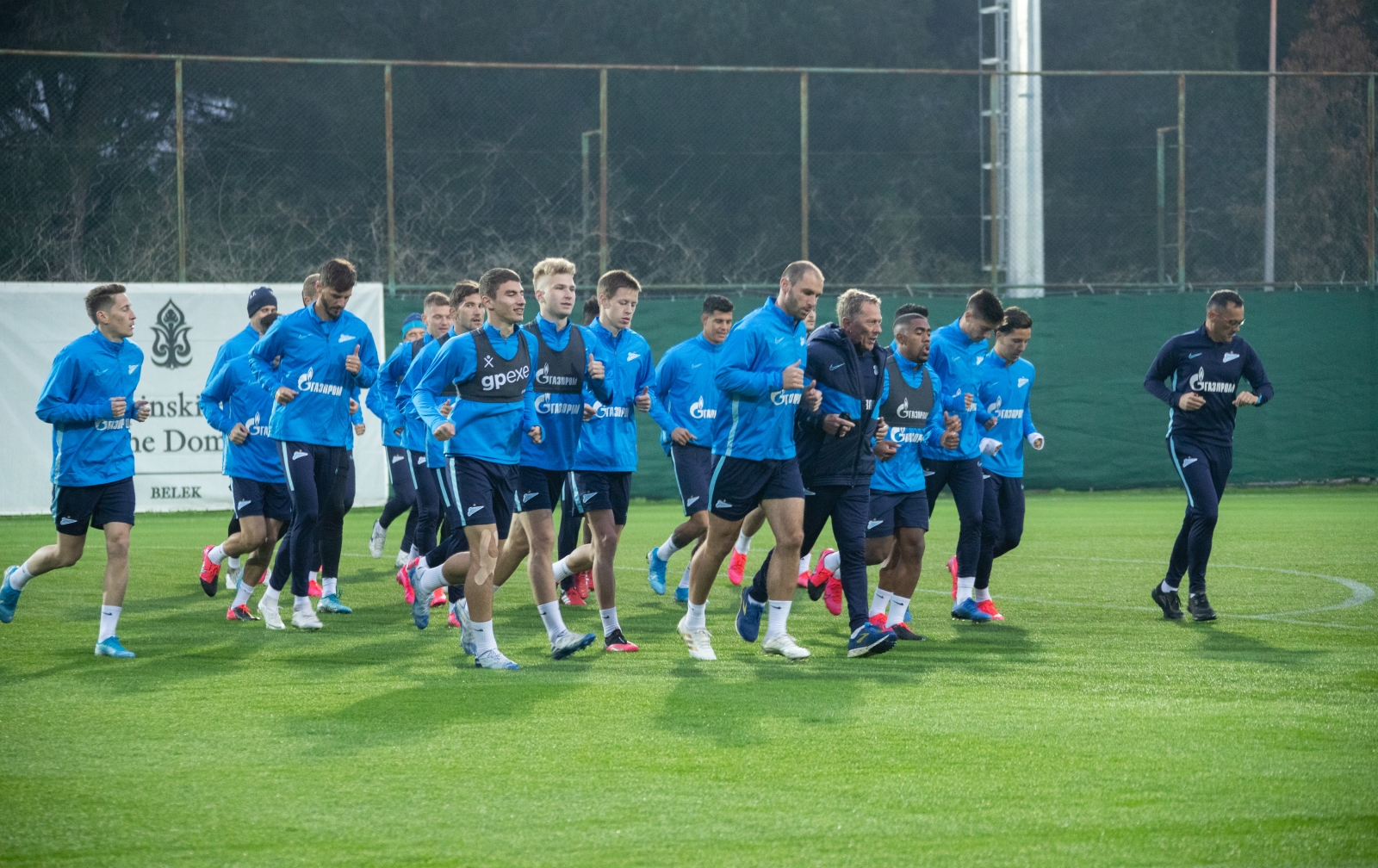 «Газпром»-тренировочные сборы в Турции: 14 февраля, вечерняя тренировка