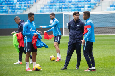 Тренировка «Зенита» перед матчем с «Локомотивом»