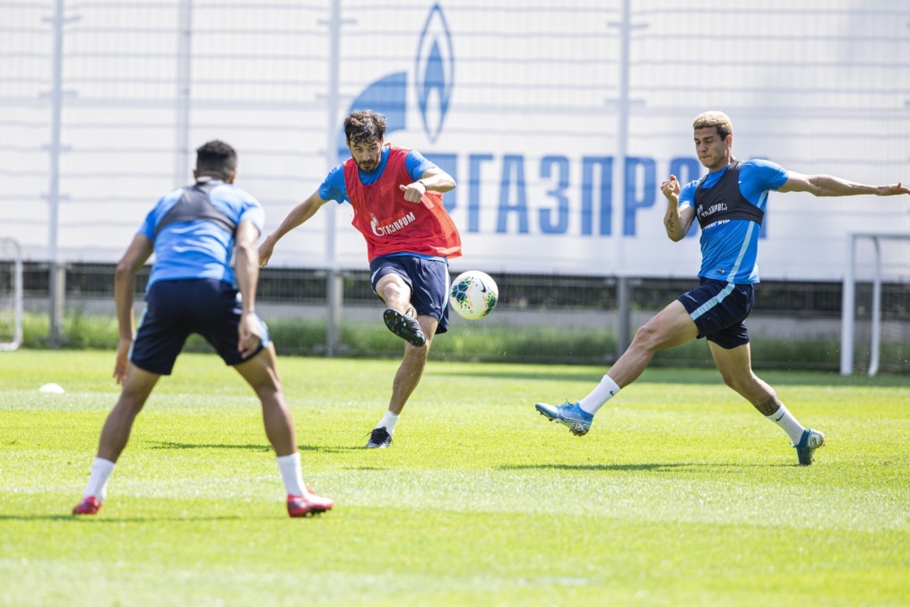 Команда продолжает подготовку к матчу с ЦСКА