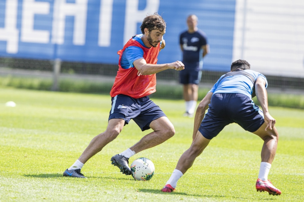 Команда продолжает подготовку к матчу с ЦСКА