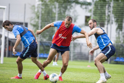 Команда продолжает подготовку к матчу с ЦСКА