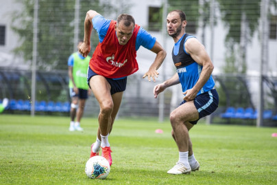 Команда продолжает подготовку к матчу с ЦСКА