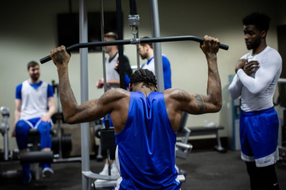 Тренировка «Зенита» перед стартом плей-офф