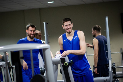 Тренировка «Зенита» перед стартом плей-офф