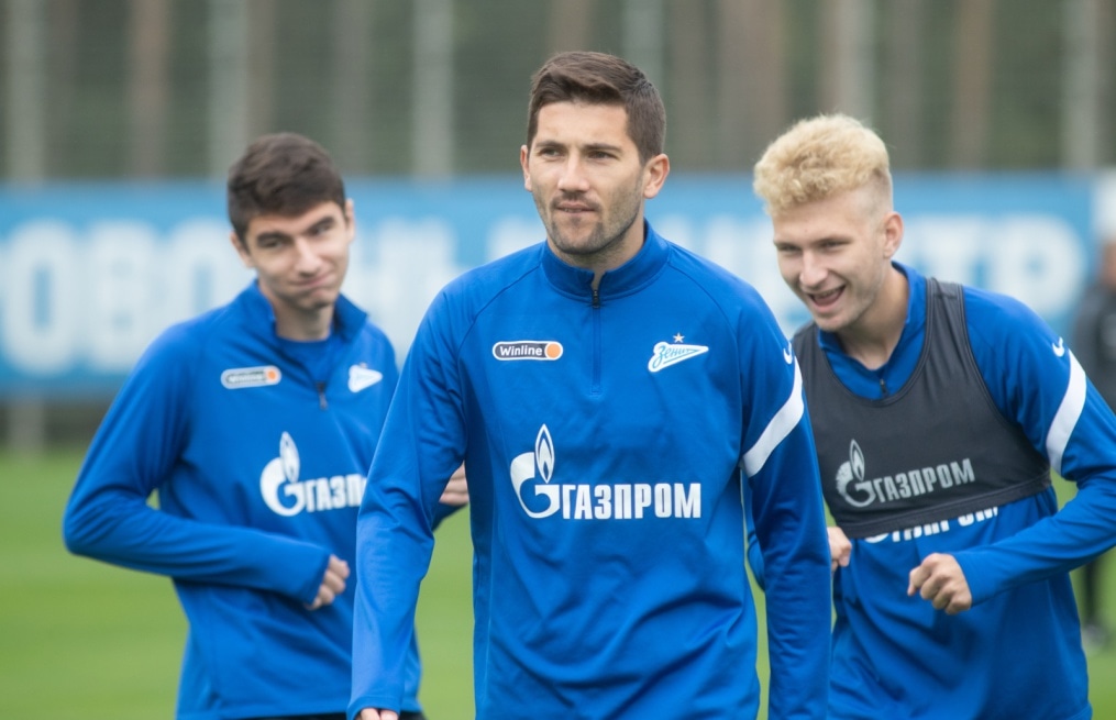 Тренировка «Зенита» перед матчем с «Уралом»