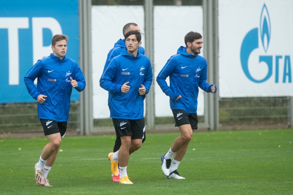 Тренировка «Зенита» перед матчем с «Уралом»