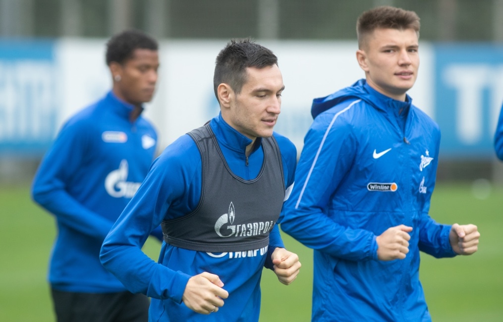 Тренировка «Зенита» перед матчем с «Уралом»