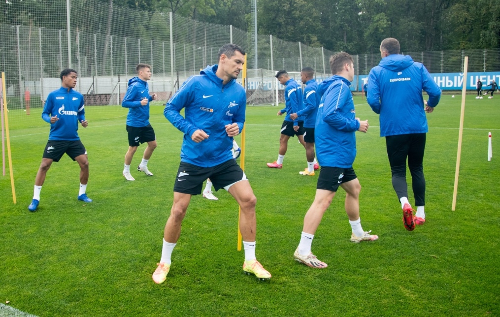 Тренировка «Зенита» перед матчем с «Уралом»