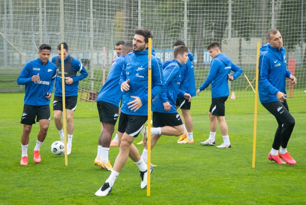 Тренировка «Зенита» перед матчем с «Уралом»