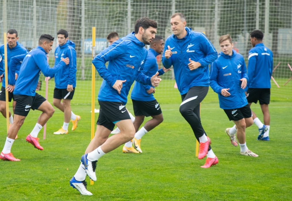 Тренировка «Зенита» перед матчем с «Уралом»