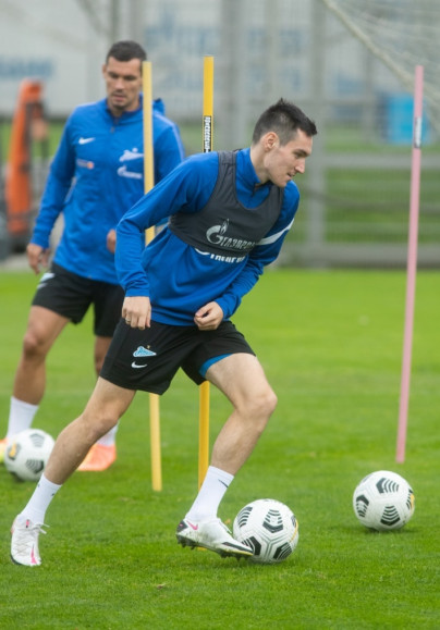 Тренировка «Зенита» перед матчем с «Уралом»