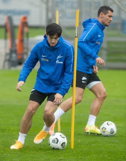 Тренировка «Зенита» перед матчем с «Уралом»