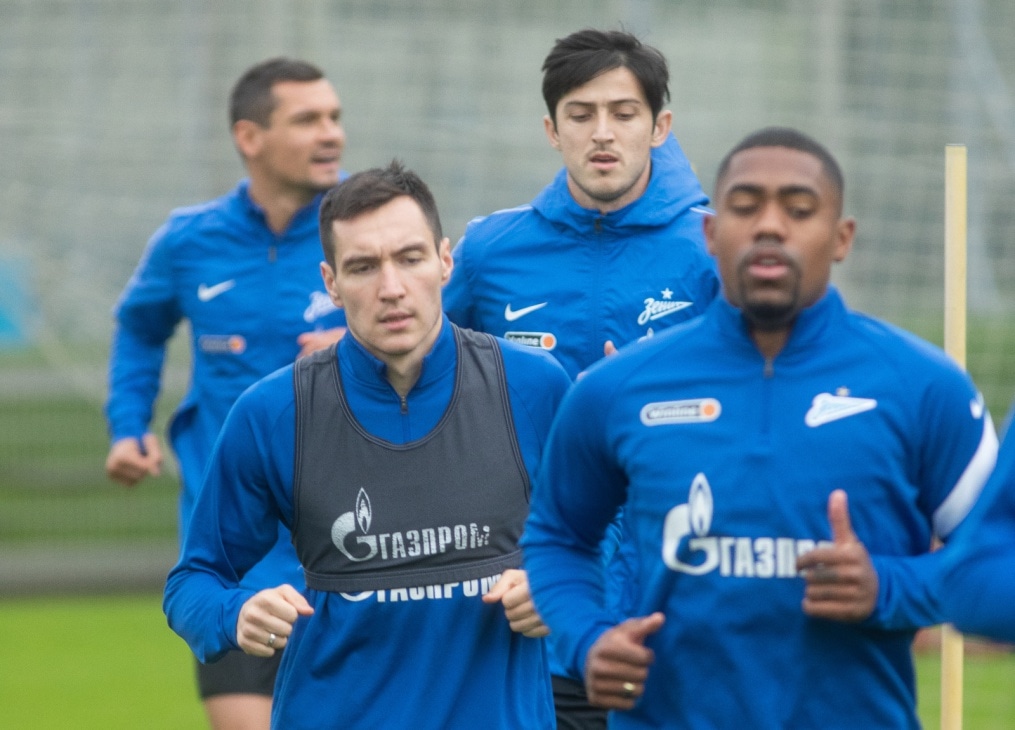 Тренировка «Зенита» перед матчем с «Уралом»