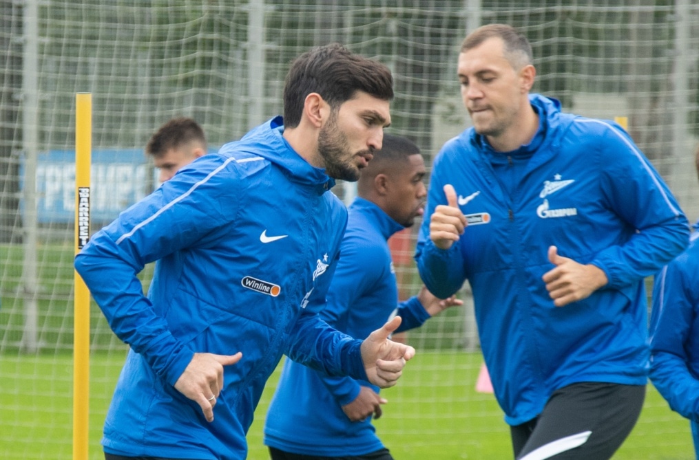 Тренировка «Зенита» перед матчем с «Уралом»