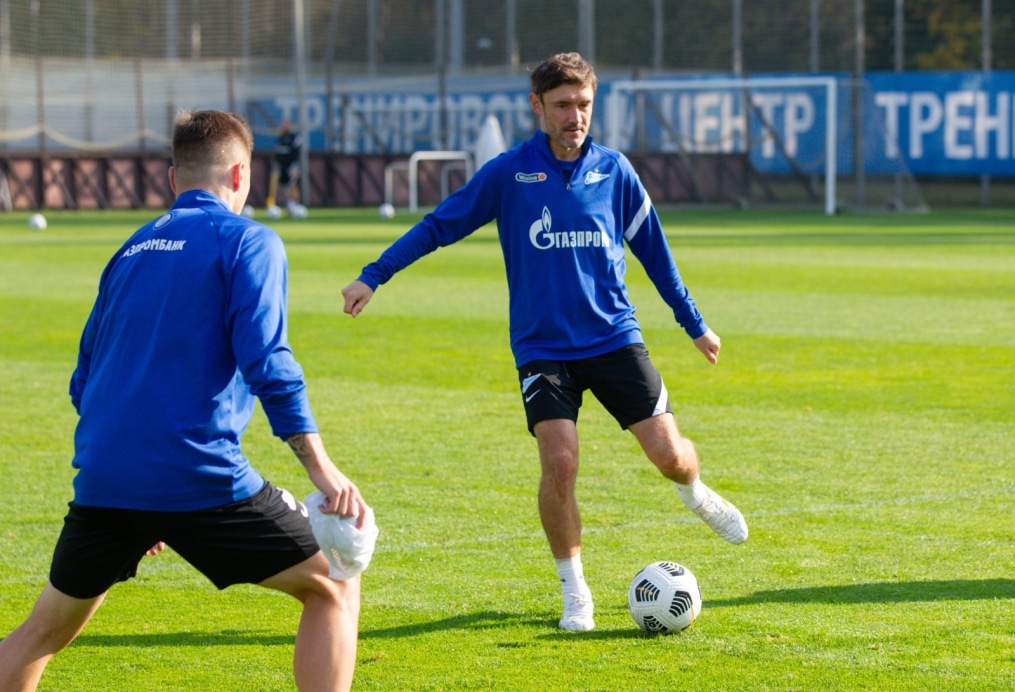 «Зенит» продолжает подготовку к матчу с «Уфой»