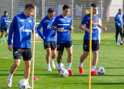 «Зенит» продолжает подготовку к матчу с «Уфой»