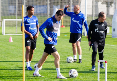 «Зенит» продолжает подготовку к матчу с «Уфой»