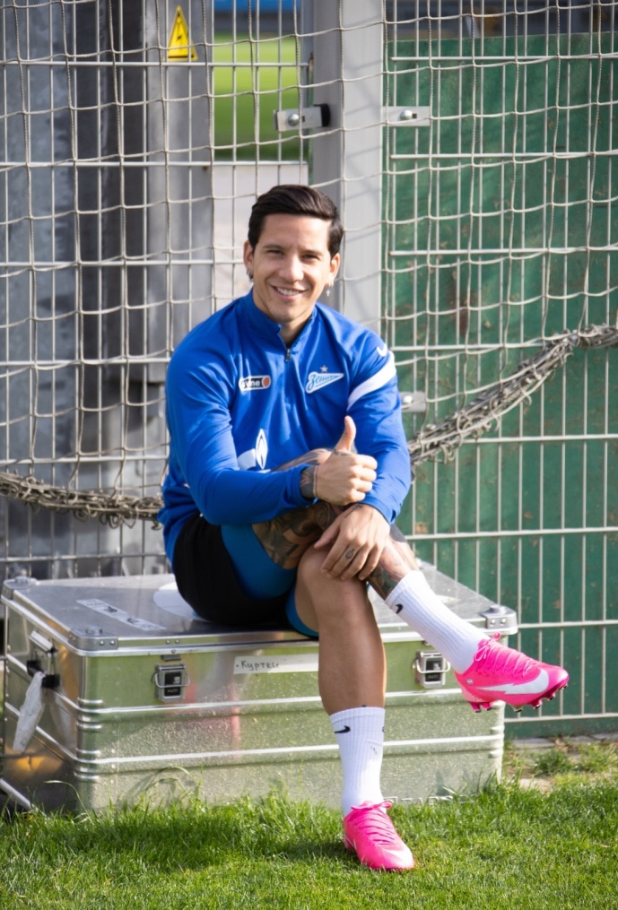 Тренировка «Зенита» перед матчем со «Спартаком»