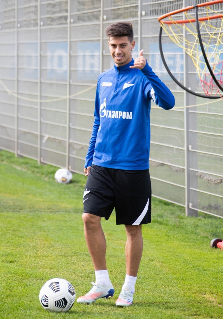 Тренировка «Зенита» перед матчем со «Спартаком»
