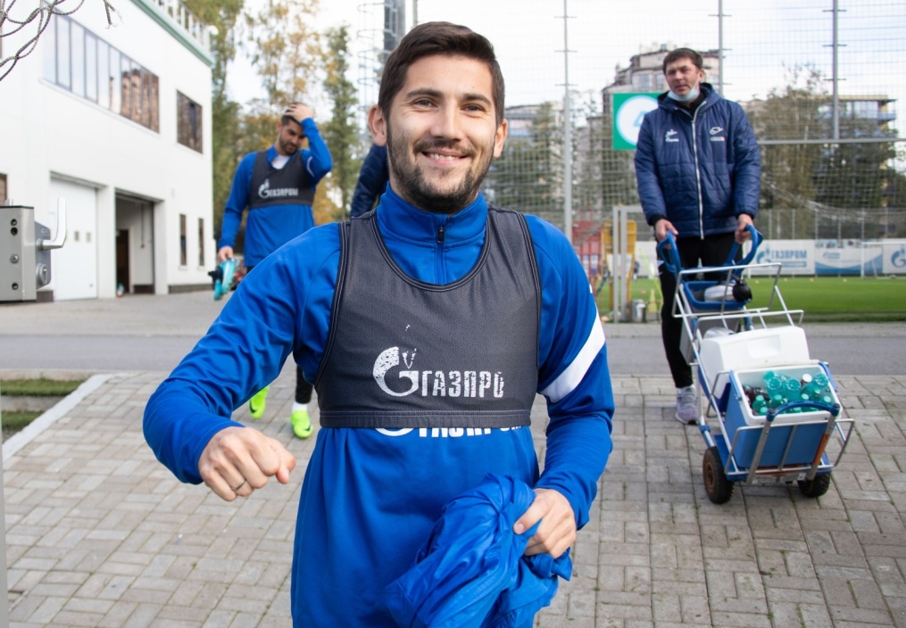 Тренировка «Зенита» перед матчем со «Спартаком»