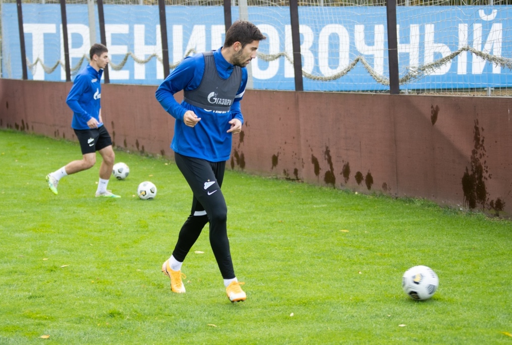 Тренировка «Зенита» перед матчем со «Спартаком»