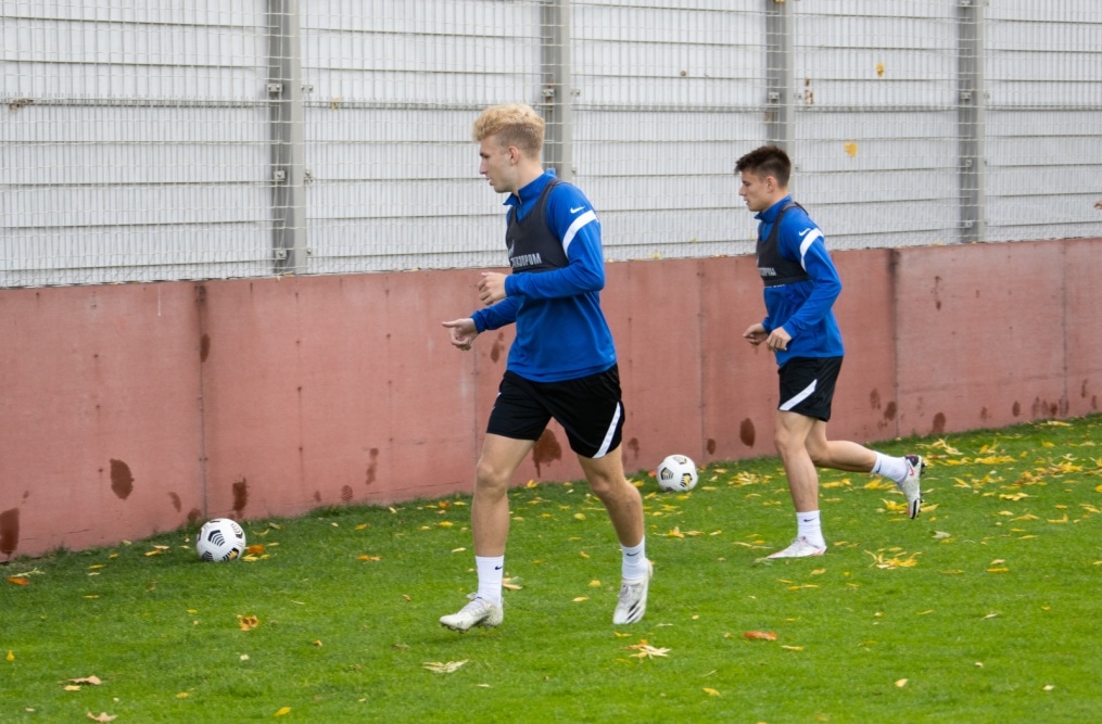 Тренировка «Зенита» перед матчем со «Спартаком»