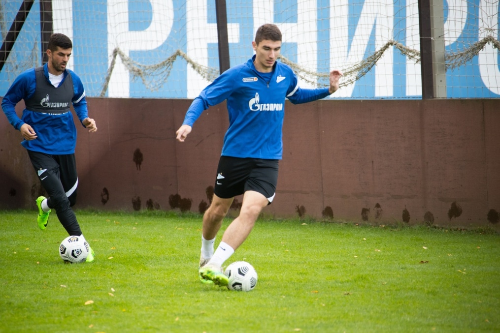 Тренировка «Зенита» перед матчем со «Спартаком»